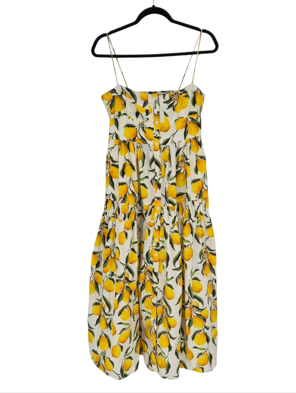 Jcrew A-line midi dress in limoncello - Picture 4 of 9